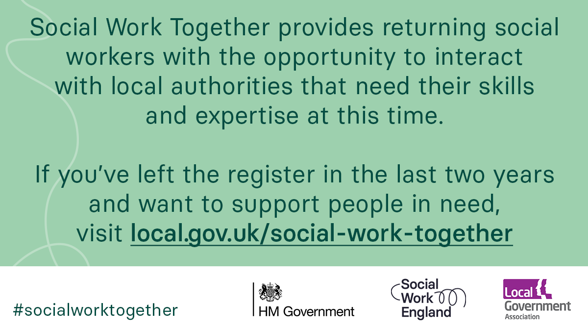 Social Work England tweet media