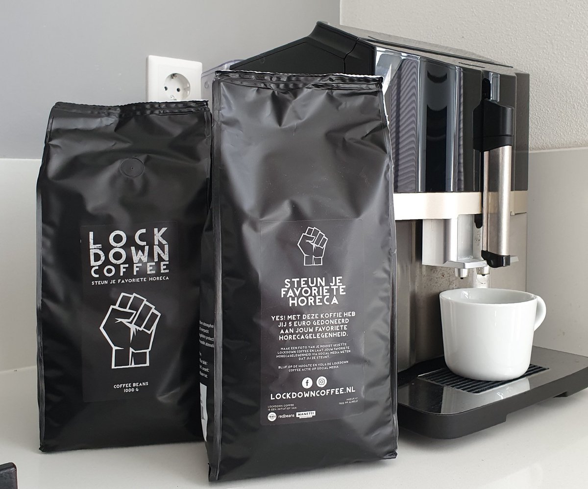 Super Actie van Redbeans, Tribes en Manetti!  Deze koffie is speciaal ontwikkeld en gebrand voor deze actie.

Het mooie hiervan is dat je bij aankoop van je bonen en/of capsules gelijk een donatie doet voor jouw favoriete horecagelegenheid!

lockdowncoffee.nl