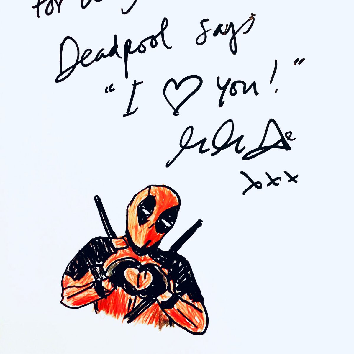 It’s been a while since I posted thise signed copies of  #NoodleBook so I think it’s safe to share the doodles I did without spoiling the surprise.I’m only posting the ones I like the most though - some were not my best efforts This first one I call “Deadpool Loves You”