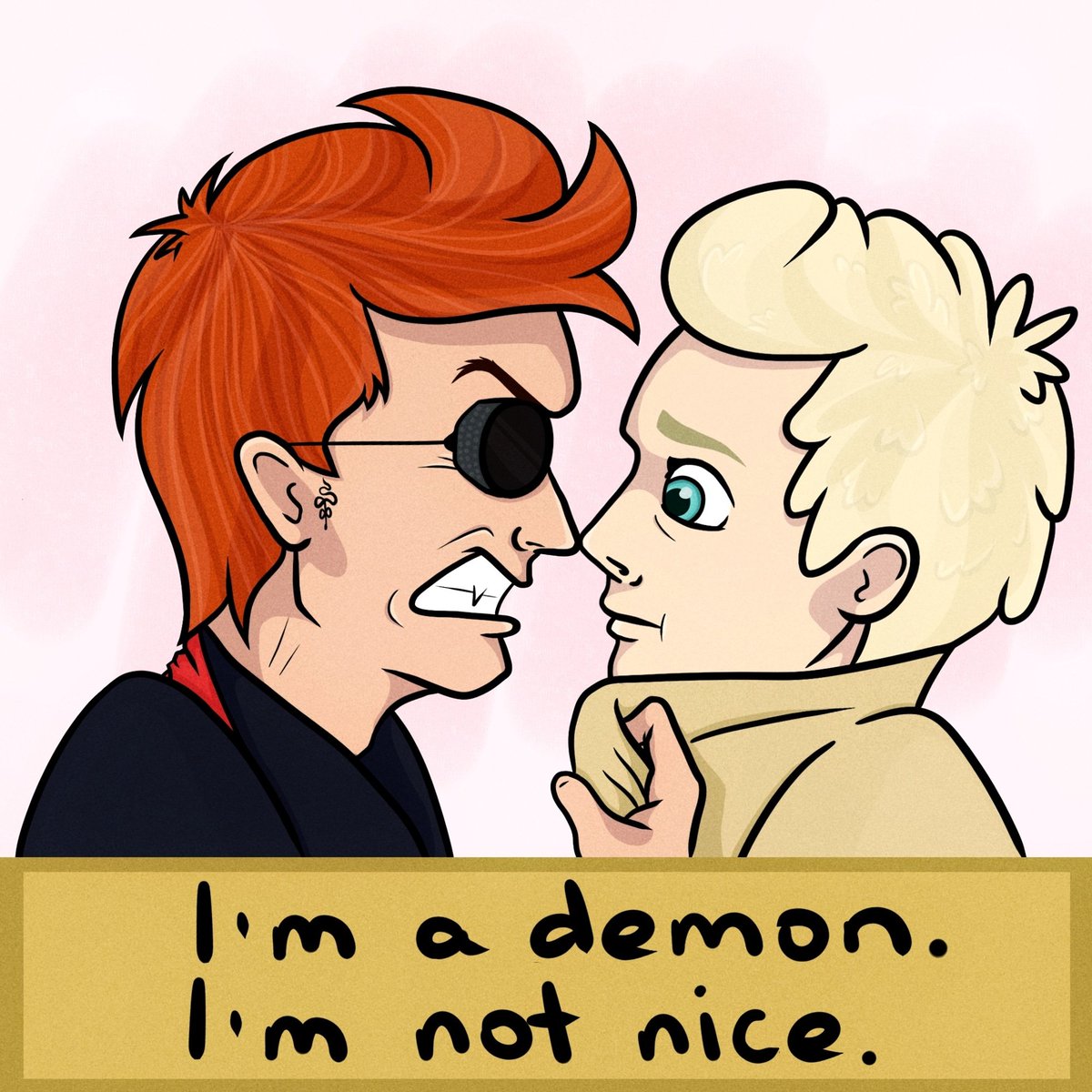 AlexArmor's tweet photo. #GoodOmens #GoodOmensFanArt #Crowley #aziraphale #DavidTennant #michaelsheen #art #FANART #demon #Angel https://t.co/qJN56VCktZ