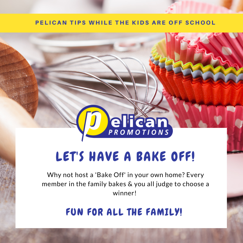 ⭐️ FAMILY FUN ENTERTAINMENT TIPS WITH PELICAN ⭐️

As we are in the business of #ChildrensEntertainment, we are doing what we can in a bid to supply you with ways to keep your little ones entertained during these unprecedented times.

Tip #1: LET'S HAVE A #BAKEOFF!