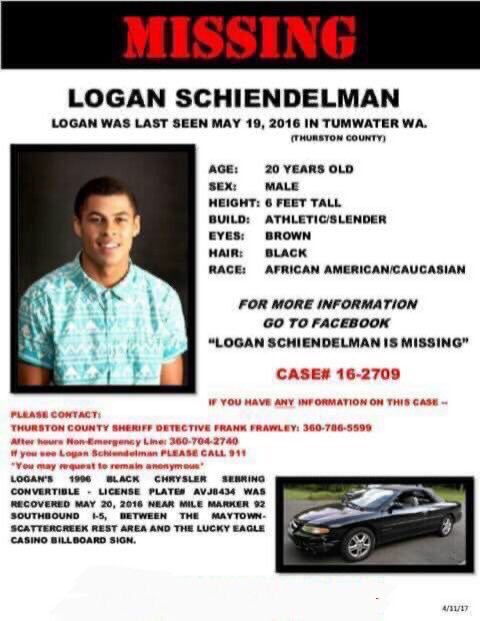 LtGovMickey's tweet photo. STILL MISSING... Since 05.19.2016, OVER 3.5 YEARS!!..
Logan Schiendelman, 20 (age at disappearance), from Tumwater, Washington.
🚨REWARD: $10,000
Contact Thurston Co Sheriff's Dept, or your local PD...
#LoganSchiendelman #Find29 #NGUNNGU #Missing #Tumwater #Washington https://t.co/BIgFkOc92d