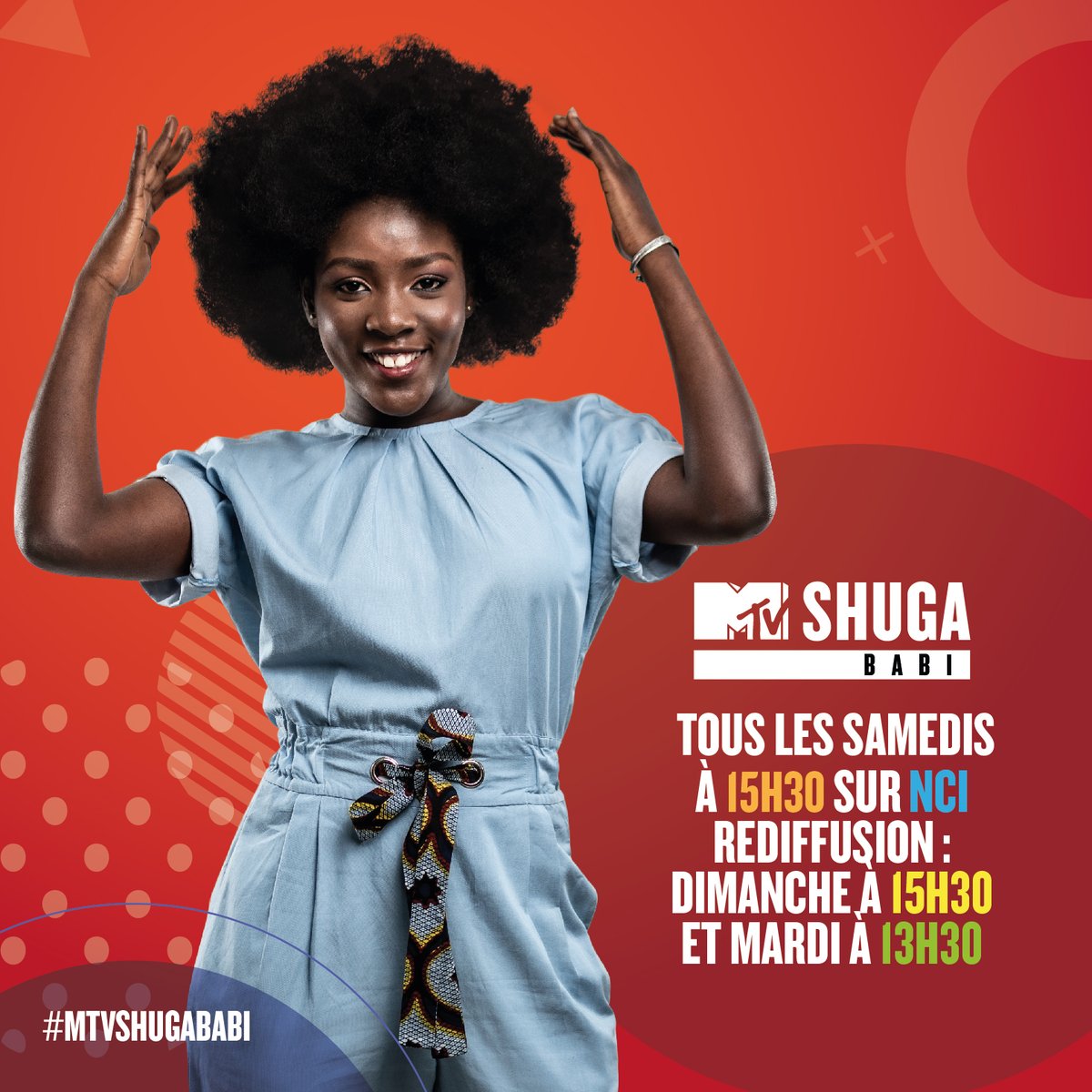 mtvshugababi's tweet photo. La série #MTVShugaBabi débarque sur @NCI_Television tous les samedis à 15h30 et tu pourras (re)voir tous les épisodes de la saison 1 🤩 Chaîne dispo sur : TNT n°4 - Startimes n°778 - Canal+ n°204.
#MtvShuga https://t.co/JjrTUJ1XNG