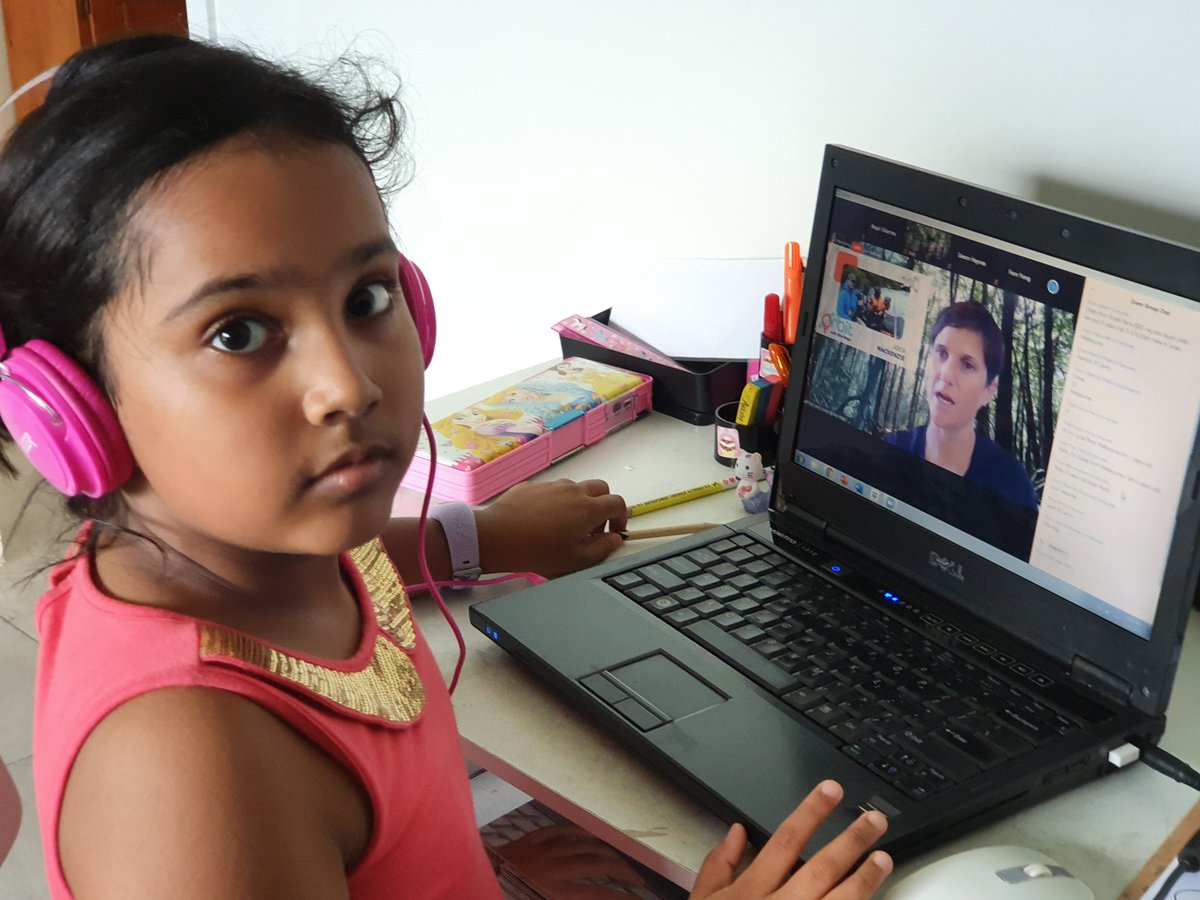 shemapsau's tweet photo. 8yo Aapti from Cairns has been actively participating in every episode of #LiveInORBIT! Then she studiously does her homework by writing up a profile of each #scientist! I'm super impressed by her dedication!!
https://t.co/OqzlVcH3jm
#FutureWomeninSTEM #STEAM #homeschooling https://t.co/rHFENMj0QS