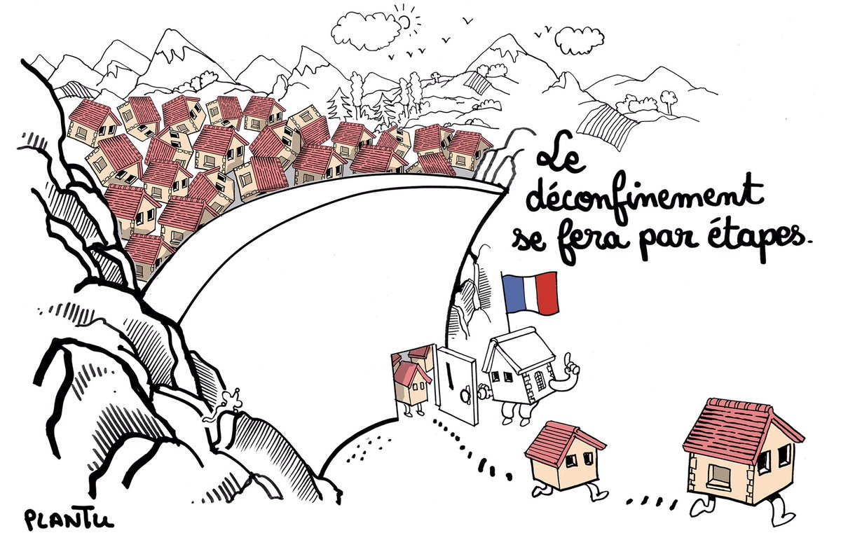 PLANTU on Twitter: "LE DÉCONFINEMENT SE FERA PAR ÉTAPES: le dessin ...