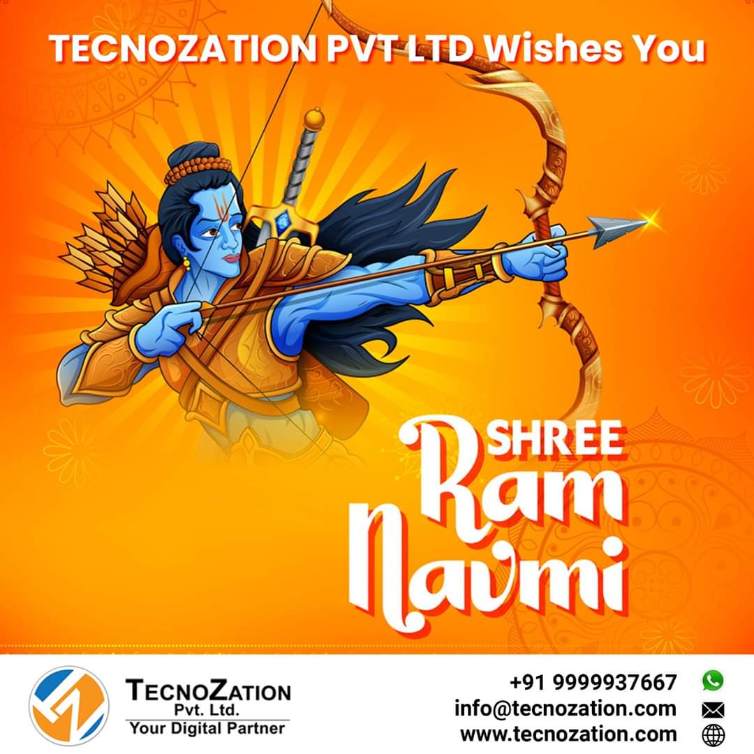 Tecnozation's tweet photo. This Ram Navami, may Shri Rama shower you with his blessings. Here's wishing you and your family on this auspicious day. https://t.co/GaaW1LAAN2