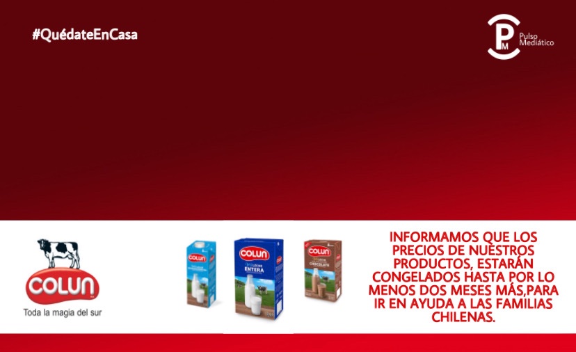 Pulso_Mediatico's tweet photo. INFORMACIÓN OFICIAL EMPRESAS COLÚN🔴 La única compañía de lecheros q extrae la leche de la forma más natural posible,con toda la magia del sur, toma una medida para ayudar a todos sus clientes. RT🔁 #COVID2019chile #Bienvenidos13 #ComisariaVirtual #LasDoctorasExplican #ContigoCHV https://t.co/sclIgKrU4v