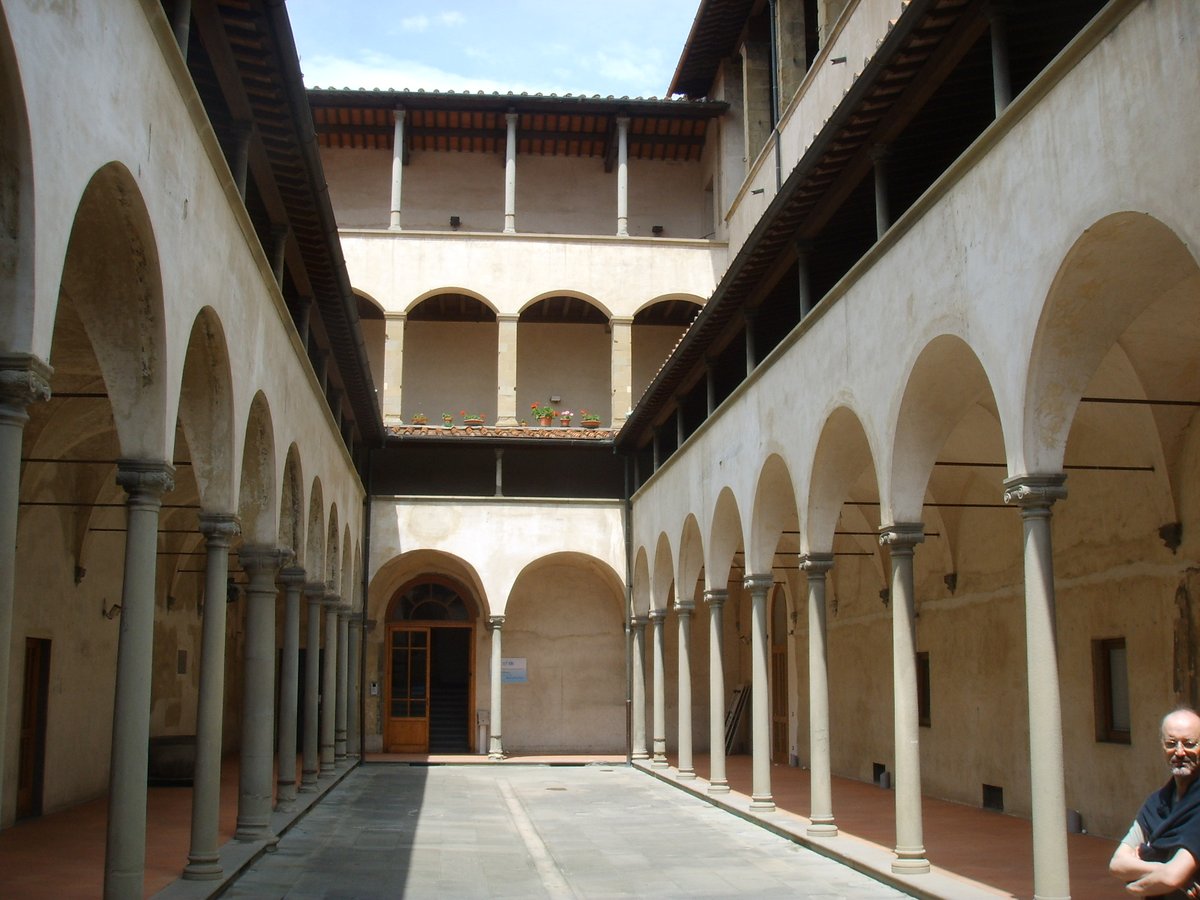 24 - The Ospedale degli Innocenti in Florence, Italy, designed by Filippo Brunelleschi in 1419: