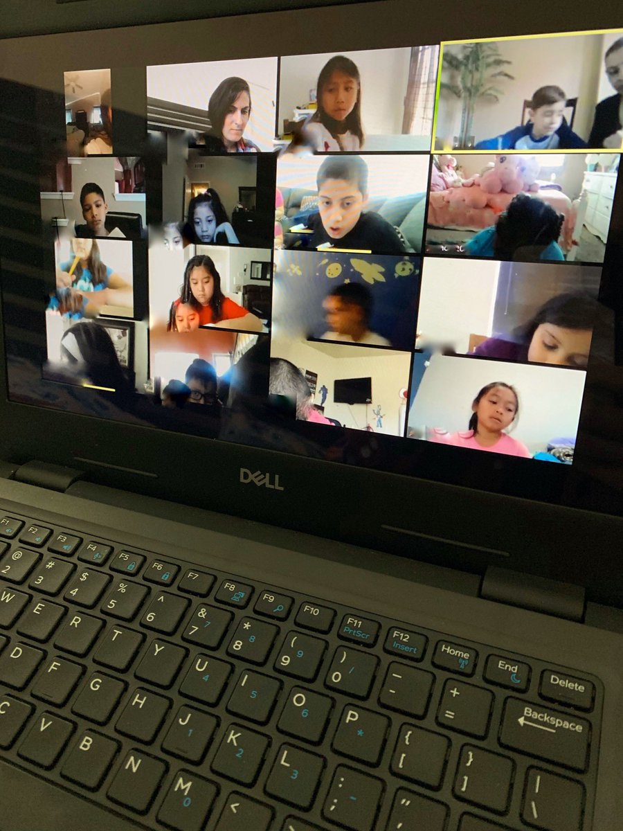 lcastro_LCES's tweet photo. Oh how I miss my WINners! We’ve been challenging ourselves as to what is possible during our lessons on Zoom. So far we’ve done, conferences, a go noodle together, sang our chants, played Kahoot, and have read a chapter together in Charlotte’s Web. #TeamSISD #LCESWhateverItTakes https://t.co/S4CwxJcwfY