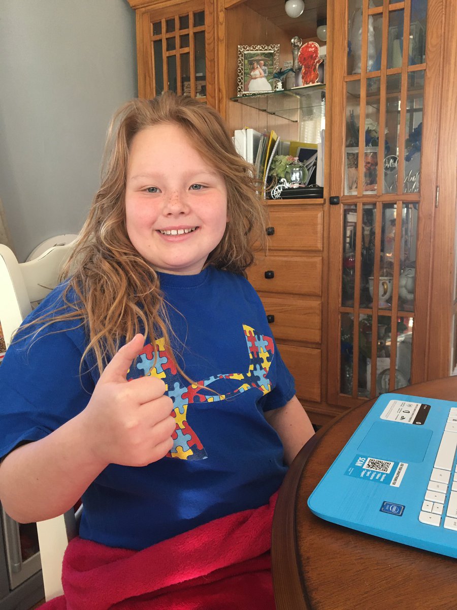Katie_ONeill323's tweet photo. Thrilled to see so many of my Room 18 friends lighting it up blue for Autism Awareness Day! We are excited to be celebrating together from afar! #LightItUpBlueSabold #SaboldStrong https://t.co/HaucDOYYS9