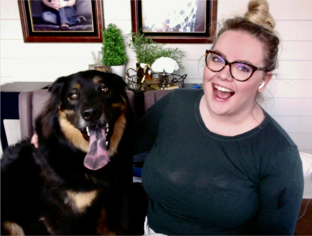 MissHurleyFSE's tweet photo. It's "Bring Your Pet to Virtual School Day" for Flagstone! Puffer loves learning about all the different ways we teach remotely! #oneflagstone https://t.co/lnsQtaNUq8