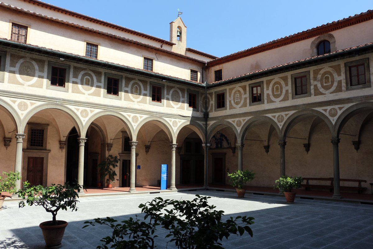 24 - The Ospedale degli Innocenti in Florence, Italy, designed by Filippo Brunelleschi in 1419: