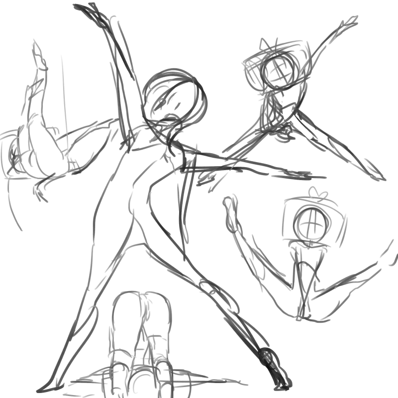 とにかく動きが描きたくて。 