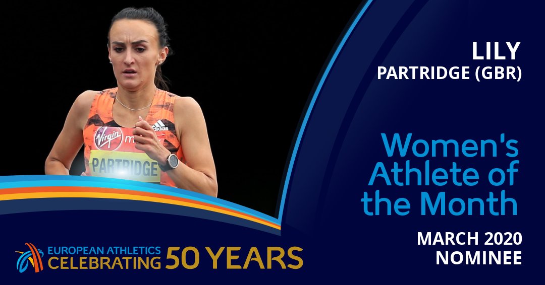 EuroAthletics's tweet photo. RT to vote for Lily Partridge! 🇬🇧

Partridge won the Big Half in London at the start of the month in 70:50.

Voting closes at 12:00pm CET on Tuesday 7 April.
#athleteofthemonth https://t.co/ex9JV20Vh2