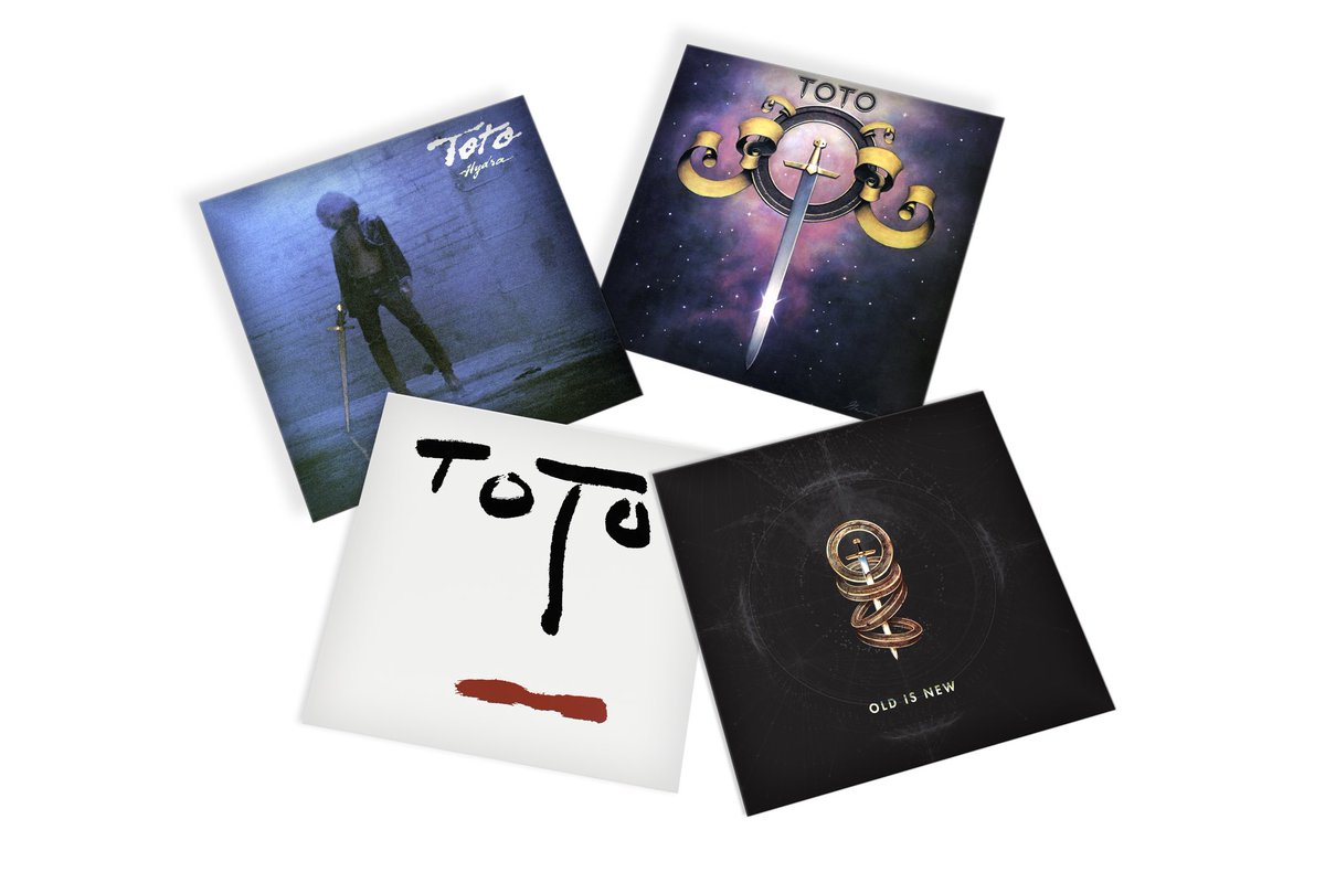 Beginning tomorrow our first three remastered albums along with Old Is New will be available to purchase on vinyl and on streaming services.

Toto - Toto.lnk.to/Toto
Hydra - Toto.lnk.to/Hydra
Turn Back - Toto.lnk.to/TurnBack
Old is New - Toto.lnk.to/OldIsNew