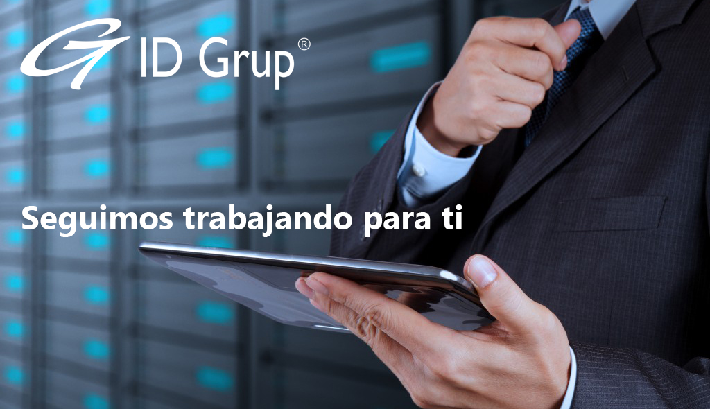 IDGrup's tweet photo. En @IDGrup seguimos operativos como actividad esencial, ofreciendo nuestros productos y servicios tecnológicos, necesarios para mantener los sistemas IT de las empresas.
https://t.co/ytY9UhjNmt https://t.co/bEOTAWlPbH