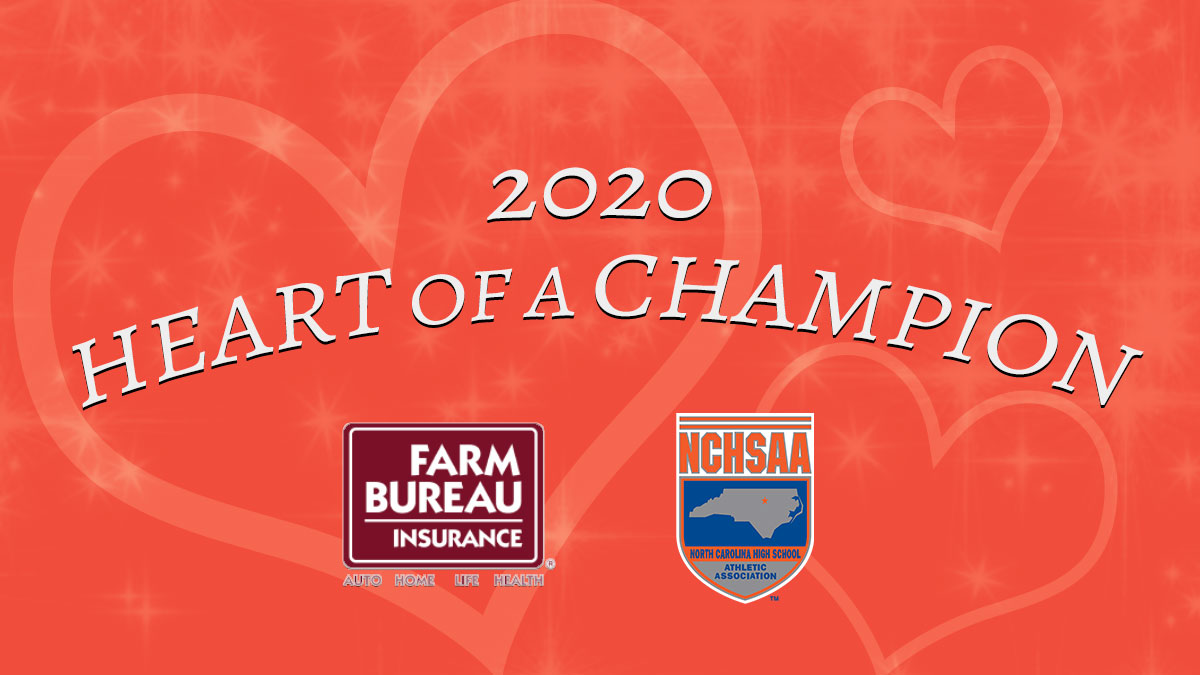 ♥️Congratulations to the 2020 <a href="/NCFarmBureau/">NC Farm Bureau Federation</a> Heart of A Champion Award Winners!♥️
 
We will celebrate these amazing student-athletes over the next few weeks &amp; they will share what it means to be a Heart of a Champion!🏆
 
📰: bit.ly/2X0Zk2A
 
#NCHSAA #NCHSAAHoC