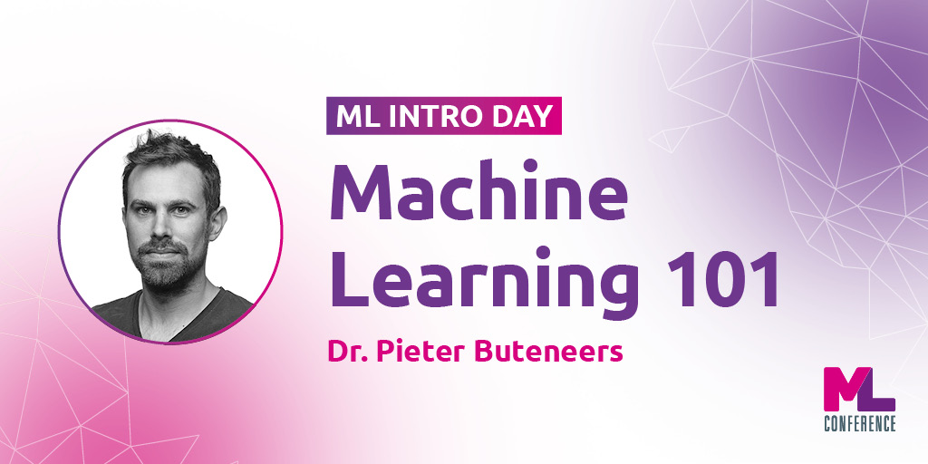 mlconference's tweet photo. #MachineLearning is often hyped, but how does it work?
At the #MLCon Intro Day
@pieterbuteneers will show you hands-on
how you can do #datainspection, prediction,
build a simple recommender system, and so on.
>> https://t.co/bOeQShRubX
#ML https://t.co/05KvPUqaQ2
