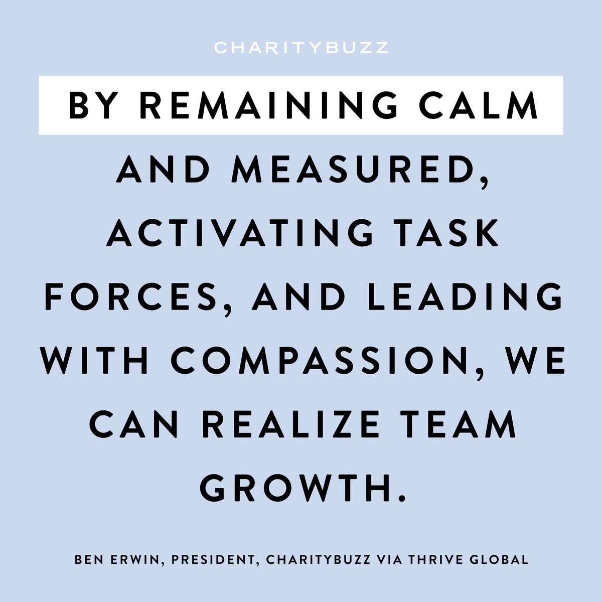 "I’m proud of our response and more confident than ever in our level of dedication to driving our mission forward.”

Read more from our President Ben Erwin via <a href="/thrive/">Thrive Global</a> here: bit.ly/2wVTLb3