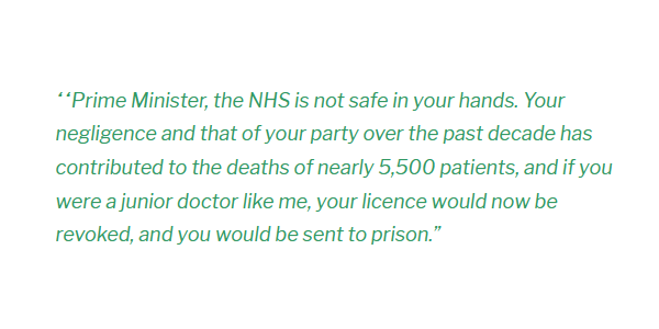 Will the Conservative government make radical policy change to create an adequate health and social care sector? Junior Doctor Andrew Meyerson hit the nail on the head in his article published just before the General Elections last December  https://www.theguardian.com/commentisfree/2019/dec/10/doctor-johnson-thousands-deaths-nhs-patient (15)