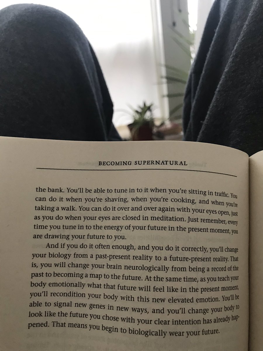 TaketotheWoodz's tweet photo. “ You can change your brain neurologically to become a map of the future rather than a record of the past.”

Reading Becoming Supernatural by Dr Joe Dispenza today and this was the best line in the book yet.

#neuroplasticity #neuroscience
#quantumshit
#inspiration https://t.co/o4FNAHdTdy