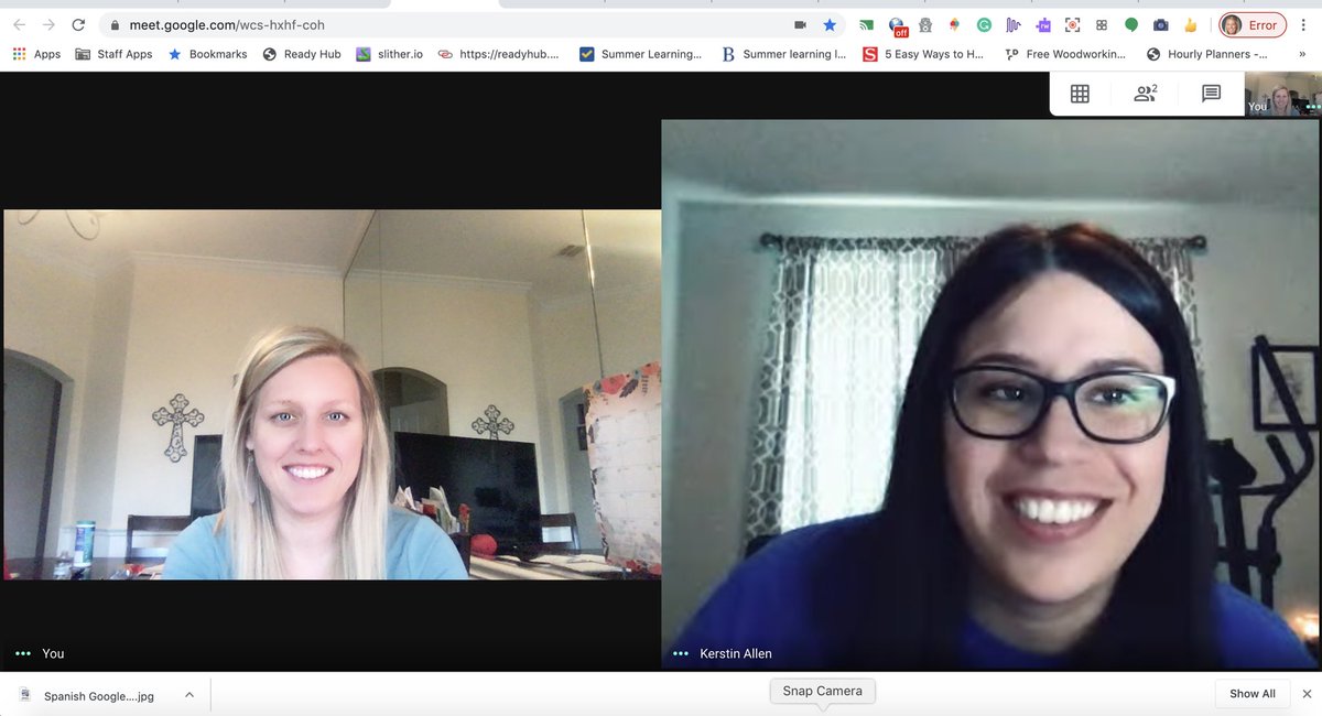 AshleyLongMEd's tweet photo. We are calling students for positive office referrals this morning. We paused to share stories of excited students and families. #GISDTechnologyThursday @ClubHill_Cougar @kaallen0046 https://t.co/vep44GEmqK