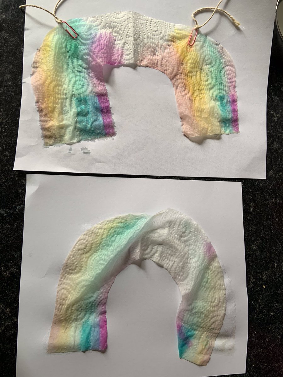 elmhall_prim's tweet image. So today we had a go at growing our own rainbow. Our first attempt wasn’t a complete success so we used what we had learned to try again. 
We coloured a bit higher up the second time and it definitely worked better.
#tryagain #mistakeshelpuslearn