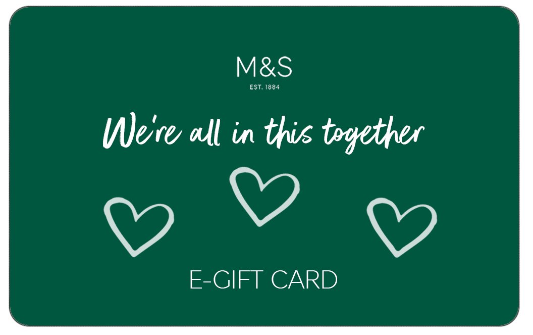 MandSnews's tweet photo. To help volunteers shopping on behalf of vulnerable, older and self-isolating customers, we're launching the We're All In This Together e-gift card. From tomorrow, find it on https://t.co/am13cASLzM. Read more about how it works here https://t.co/D68y8XEVDp #AllInThisTogether https://t.co/khRbex9165
