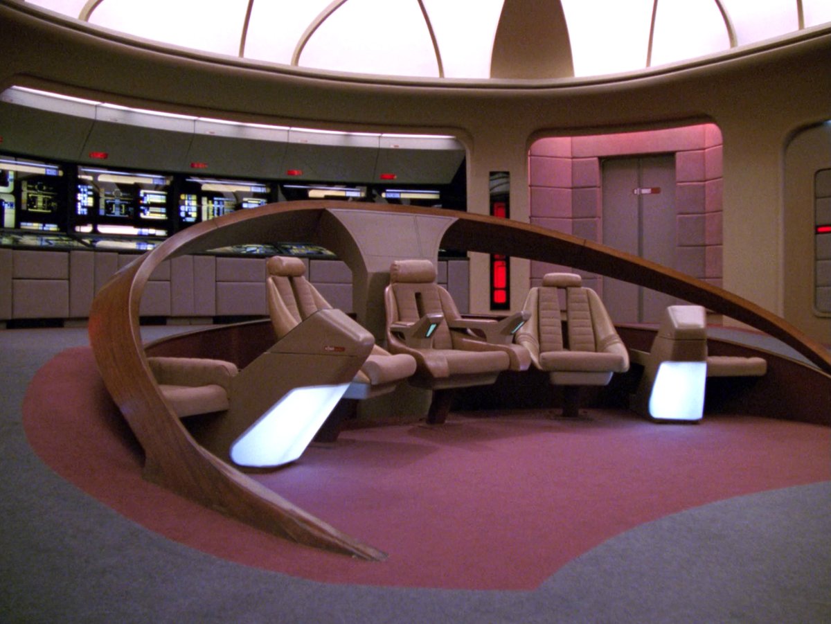 Some Galaxy-class backgrounds for your video calls: #StarTrek
