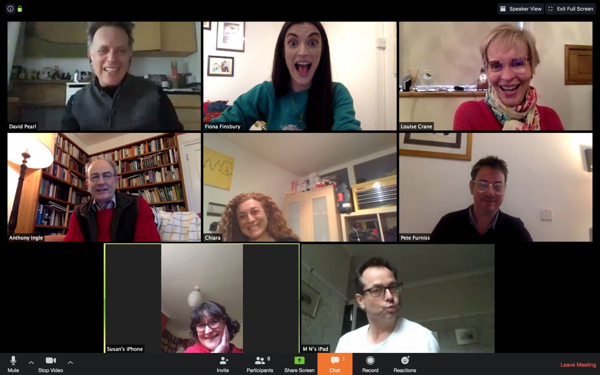 Impropera's tweet image. Dearest Improprites, we are very hard at work planning our next show, which will be coming soon to a living room near you! 🎶 #impropera #zoomconcerts