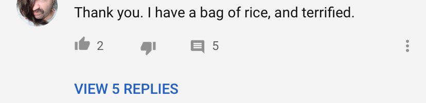 For those of you upset that I boiled and strained rice in the video today, that segment was not for you. It was for this person .
