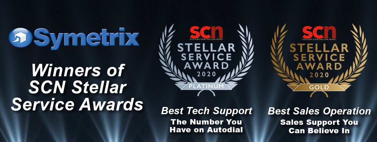 Symetrix_Inc's tweet photo. We are so excited to announce that Symetrix has won two @SCNmag Stellar Service Awards! Thank you to all who voted and supported our incredibly hardworking sales and support teams! ๐#Symetrix #SCNStellarService #SystemsContractorNews #BestTechSupport #BestSalesOperation https://t.co/SglRCJTZjS