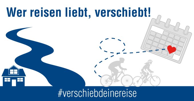 5,2 Millionen Menschen in diesem Land machen jedes Jahr einen ausführlichen #Radurlaub - viele im #Frühjahr und über #Ostern. Ihr Lieben - dafür ist #nachCorona immer noch eine tolle Zeit! Hotels und Gastro freuen sich auf Euch! #verschiebedeinereise @dtv_tourismus <a href="/BettundBike/">Bett+Bike</a>