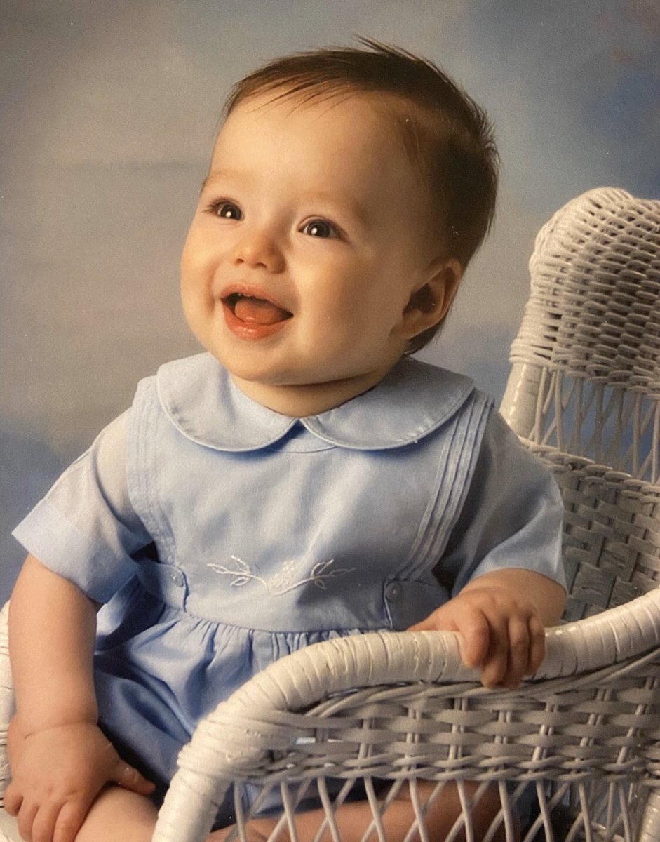 Baby photo challenge! I will be posting baby pics of our players. Your job is to guess who it is. 

Tough one yesterday. Only one person came up with the correct answer, Adrian Gordon. 

This future Wolverine is loving his little blue outfit...who is it?