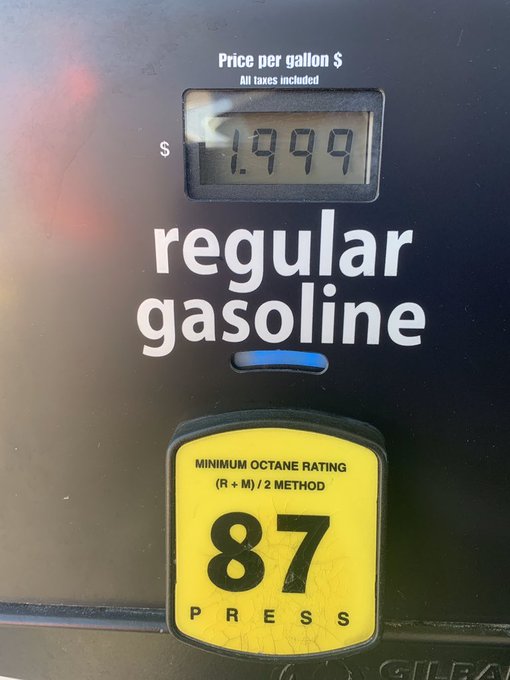 $1.99 a gallon.  NOT COMPLAINING https://t.co/Ck6xhXLolh