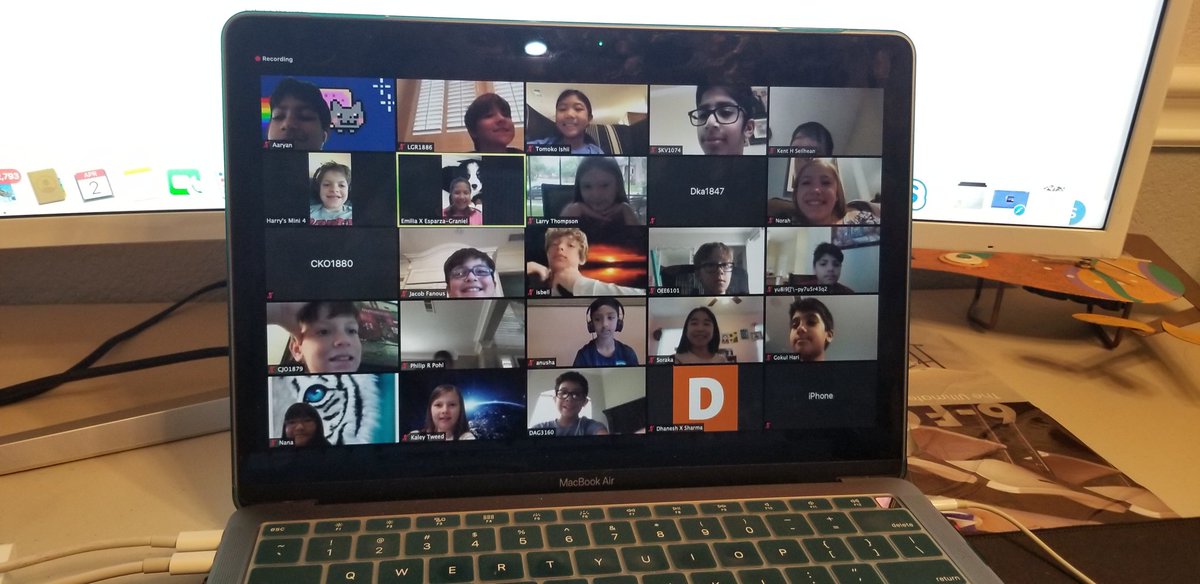 mcsmithSTEAM's tweet photo. 4th Grade Math and Social Studies Q&amp;A session. So fun to finally see and talk to everyone! #lakeside1920 https://t.co/4H4FD16usy