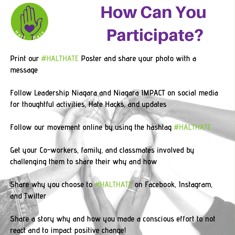 Here's how you can participate in #HALTHATE today!