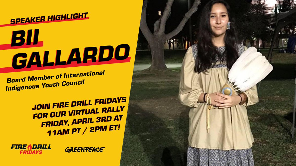 TOMORROW🔥tune into #FireDrillFriday: virtual edition to hear from activists, frontline leaders, and youth leaders as they share their stories and urge our government to prioritize public health over oil interests!

Register👉 bit.ly/39kOE15