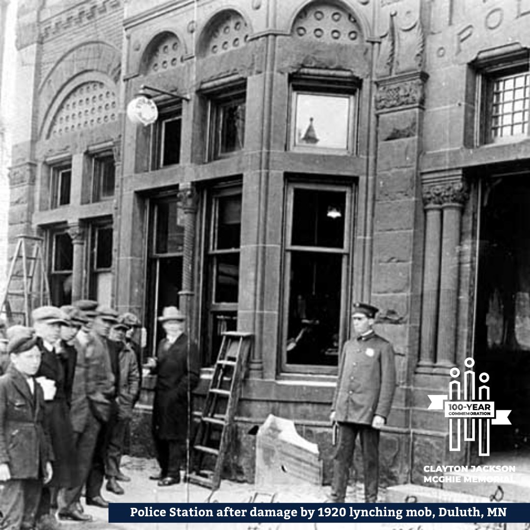 #WeRememberCJM

“Wielding bricks, rails, and heavy timbers, the mob forced its way into the jail, tearing down doors and breaking windows.” 

Read more at mnhs.org/duluthlynchings
