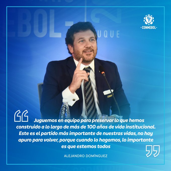 Coronavirus. Ningún partido vale una vida humana»: FIFA y Conmebol no quieren apurar la vuelta del fútbol