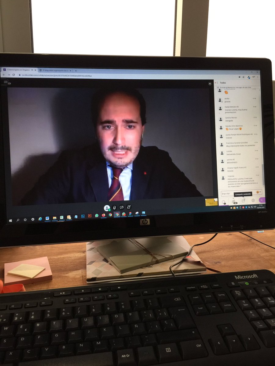 protocoloimep's tweet photo. @OscarProtocolo hablando sobre el protocolo tras el confinamiento en el I Cibercongreso en Organización de Eventos y Protocolo. #IMEPsequedaencasa https://t.co/qyeGapMubH
