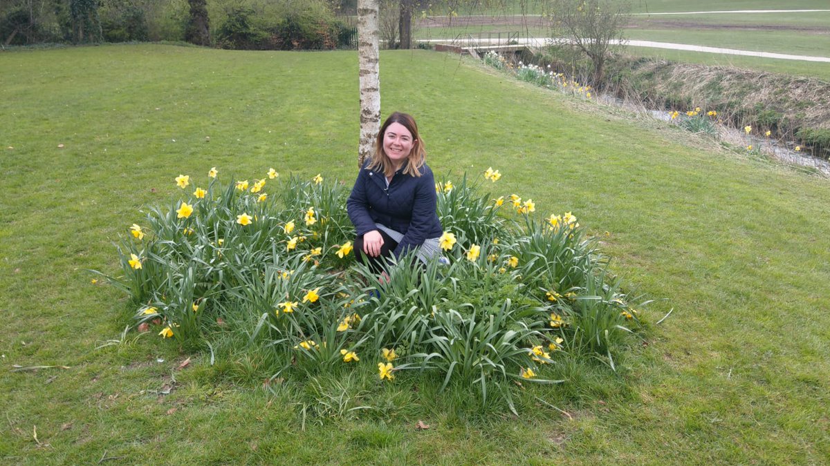 Had a lovely walk in the park with my husband and found some daffodils still in bloom. He says I have the classic "fundraiser smile" when a camera is pointed at me!!