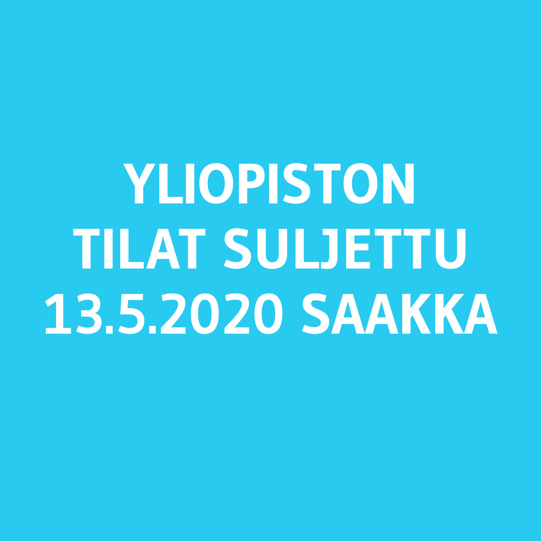 Poikkeusjärjestelyt jatkuvat: yliopiston tilat ovat suljettuina 13.5.2020 saakka ja kaikki opetus ja muu toiminta järjestetään etänä #ulapland #lapinyliopisto #koronafi  ulapland.fi/news/Poikkeusj…