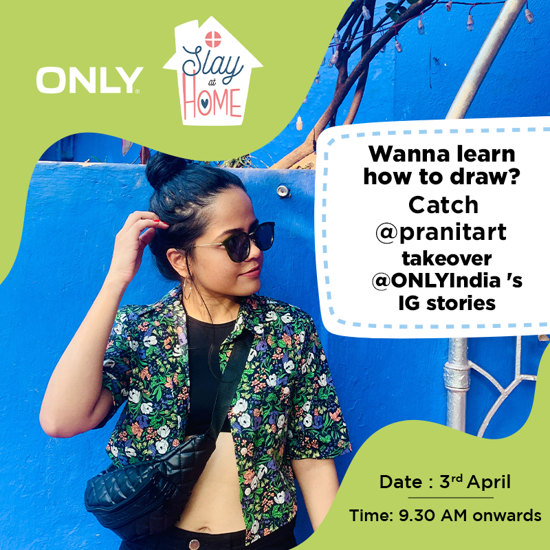 OnlyIndia's tweet photo. It's almost here! We cannot keep calm. 
Make sure you join @pranitart tomorrow from 9.30 AM on wards
We assure you it's going to be a hell lot of fun! 🔥🔥

#SlayAtHome #ONLYxPranitart https://t.co/szHMyEwpP1