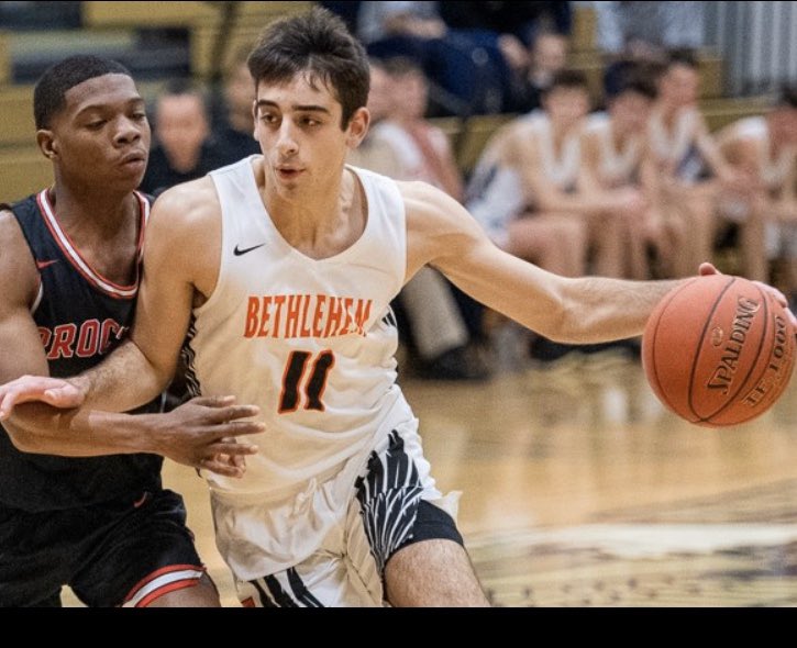 AG_Irons's tweet photo. @marcus_gentile is our guy today!! He has to be missing his 6:20am shooting sessions. Extremely talented Jr., expect big things next year!! Strong guard that can handle the rock. #thinkshecandunk #runsthebreak #dropsdimes @BethlehemCSD @BCSDAthletics https://t.co/0Zct91hVbc