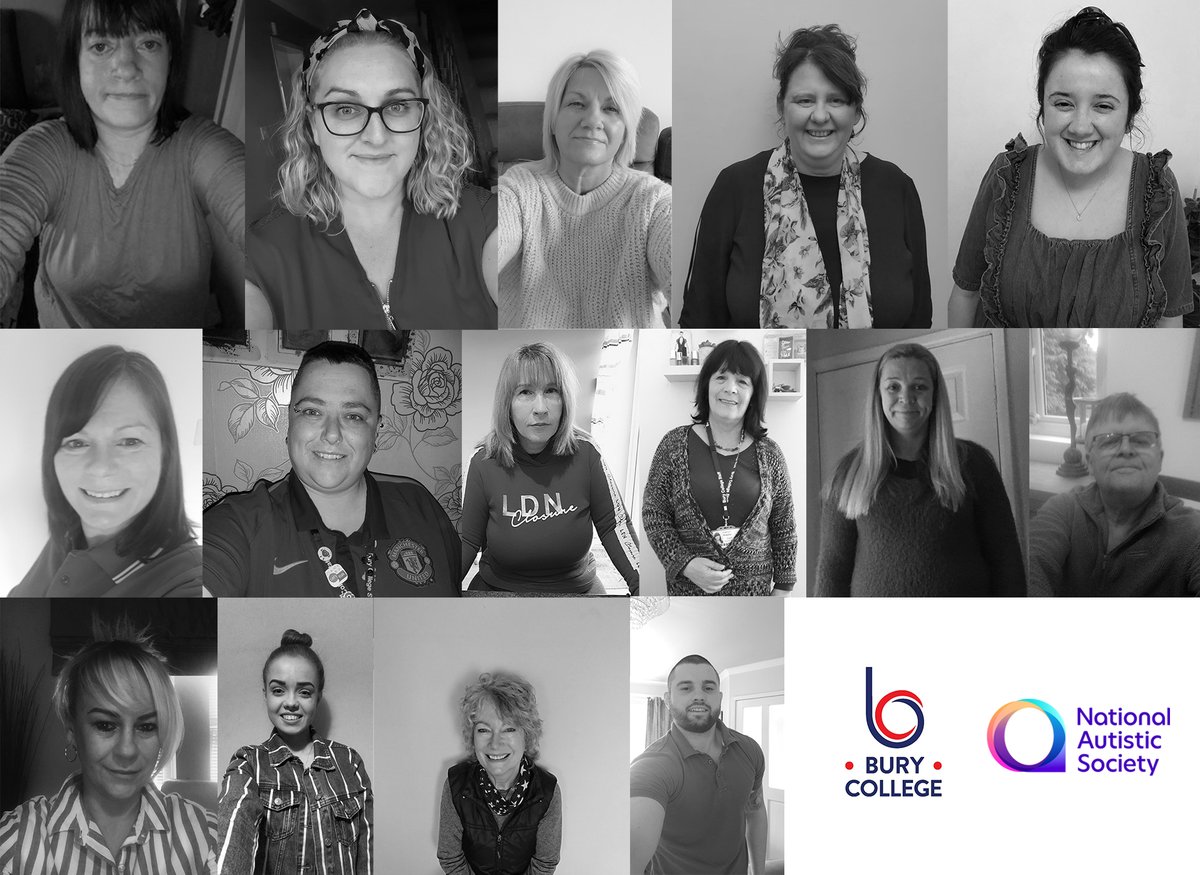 Bury_College's tweet photo. Meet just some of the amazing staff at Bury College who support our students all year round!

We are so proud to be coming together as a community to show our support for World #NationalAutismWeek and raising awareness. https://t.co/8Gg5bTzmME