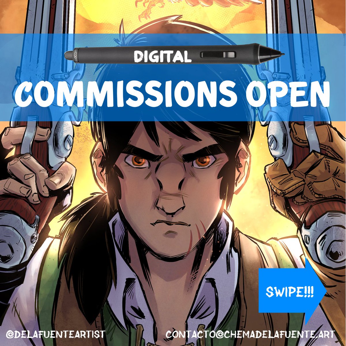 ChemadelaFuente's tweet photo. Hi, because of difficult situation I must stop my comic class😭 so I've decide open digital commissions🥳. You can buy me a KOFI too, and I'll draw you an avatar. If  you can't help I'll be thankful if you share this post 😊

#commissions #kofi #helptheartist #digitalillustration https://t.co/nuuk656qBK