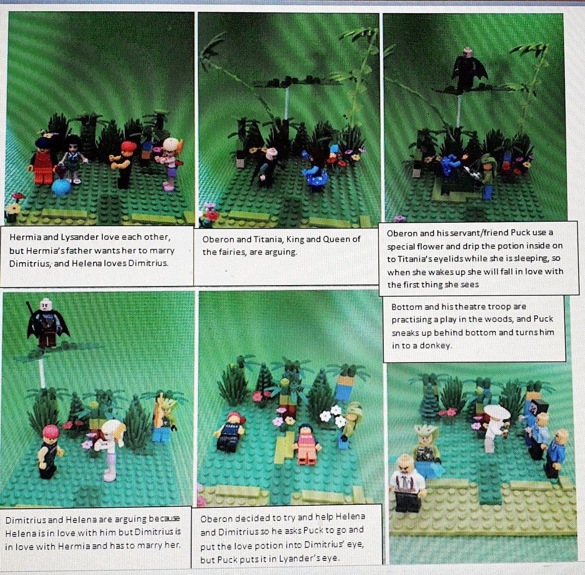 WKGS_Theatre's tweet photo. Year 7's are impressing us as usual with their amazing work. Check out Mia's comic strip of #AMiddsummerNightsdream using #lego! Very creative indeed.
#WKGSDRAMA #WKGSY7 @WestKirbyGS @WKGS_Theatre https://t.co/0uz23cl5hQ
