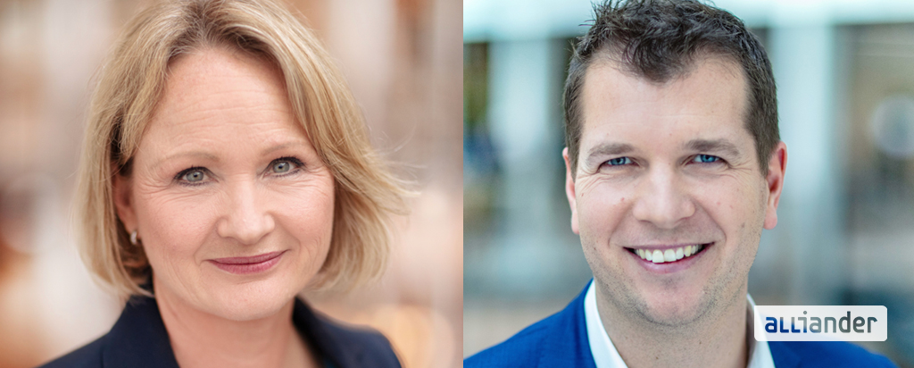 Maarten Otto (37) wordt CEO en Marlies Visser (51) wordt Chief Operation Officer (COO) van Alliander. Met de komst van de COO bestaat onze Raad van Bestuur uit vier leden ⏩ bit.ly/39Fp5Im