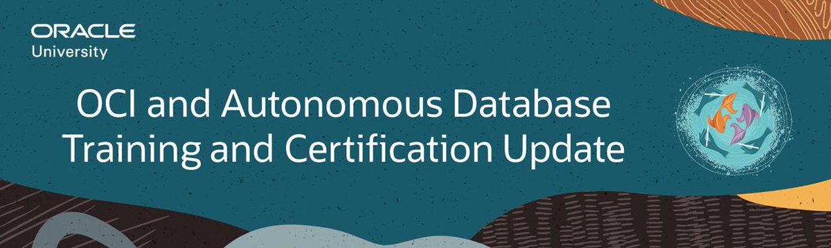 javacert's tweet image. Just announced starting now until May 15th get Oracle Cloud Infrastructure and Autonomous Database Training and Certification exam attempt for free. #oraclecertificationprogram #oracleuniversity #oci #autonomousdatabase #getcertified ora.cl/Nm5kM